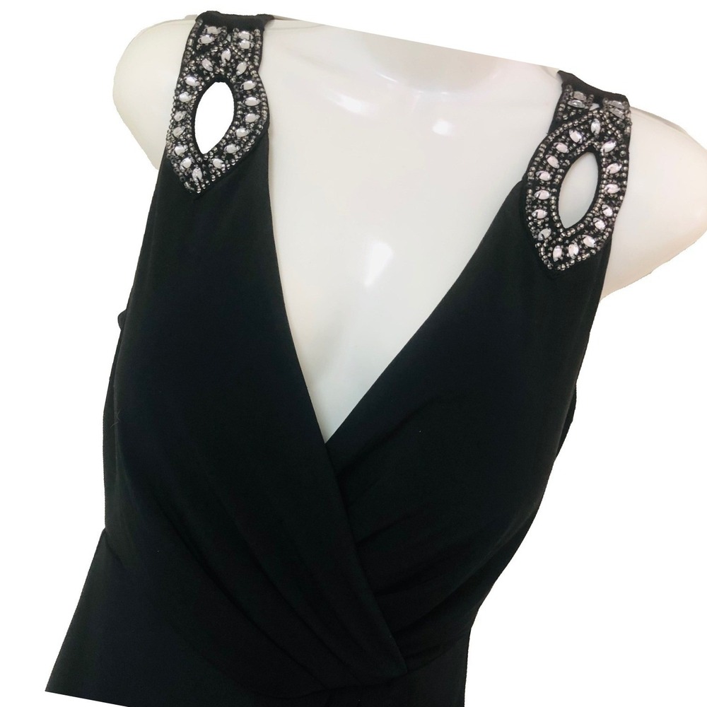 Guess Cocktail Dress Shelf Bra Lined Bedazzle Whimsigoth Witchy‎ Goth Womens 2